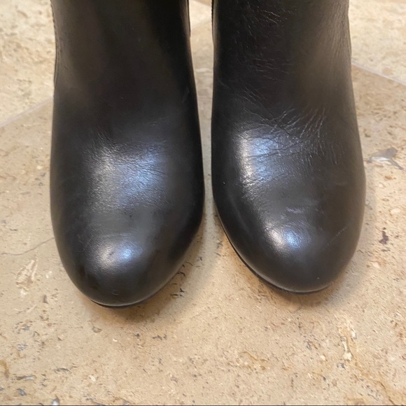 Marc Fisher Leather Booties- Gold Detail & Buckles - Picture 7 of 16